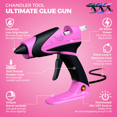 CT60 Standard Size Glue Gun Pink/Black