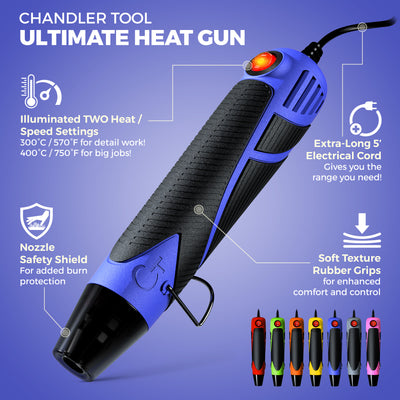 Dual Temp Heat Gun Blue/Black