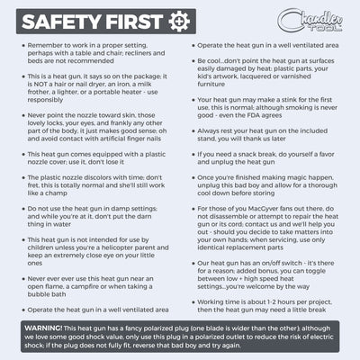 Dual Temp Heat Gun Grey/Black