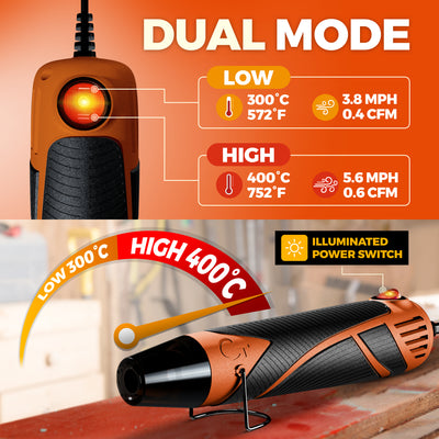 Heat Gun Orange/Black